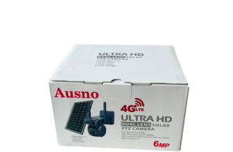 Purchase Ausno 6MP 4G Dual Lens Solar PTZ Mini Outdoor Camera With Auto Tracking (UBox App) Available Anywhere In Nigeria