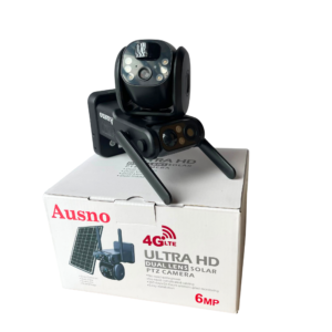 Ausno 6MP 4G Dual Lens Solar PTZ Mini Outdoor Camera With Auto Tracking (UBox App)