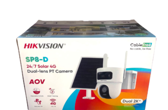 Hikvision 8MP 4G AOV Dual Lens Solar PT Camera (Hik-Connect App) (DS-2CFSP8-D/4G) Available Anywhere In Nigeria