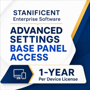 STANIFICENT Enterprise Software Advanced Settings Base Panel Access: 1-Year Per Device License