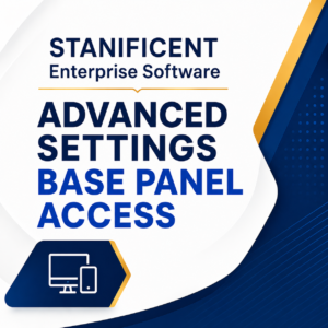 STANIFICENT Enterprise Software Advanced Settings Base Panel Access: 1-Year Per Device License