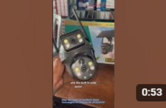 V380 Max 6MP BP9-L AOV 4G Dual Lens Solar PTZ Camera Review | Best SIM Card Camera in Nigeria