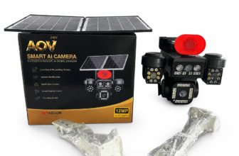 Purchase Skyvision AOV Smart AI Four Lens Double Panel Solar PTZ Camera (Hi-Easy App) Available Anywhere In Nigeria