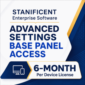 STANIFICENT Enterprise Software Advanced Settings Base Panel Access: 6-Month Per Device License
