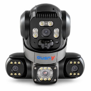 Ausno T30 12MP WiFi Triple Lens Solar 1-PTZ Outdoor Camera With Auto Tracking (V380 APP)