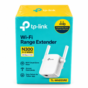 TPLink N300 Wi-Fi Range Extender (TL-WA855RE – 2 Antennas: White)