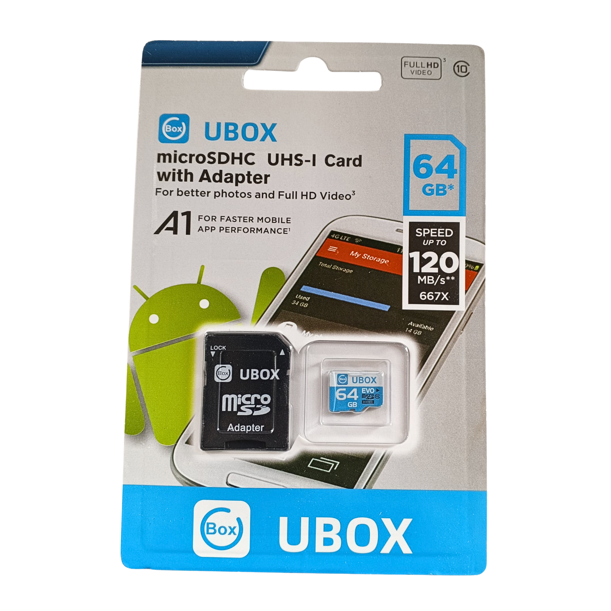 UBOX 64GB SD Memory Card