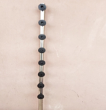 25mm 8Lines Silver Stainless Round Tiny Pole (Single Phase) Available Anywhere In Nigeria