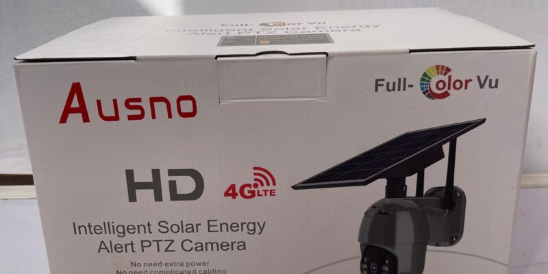 Purchase Ausno 5MP 4G Single Lens Solar PTZ Big Outdoor Camera (Promo Price) Anywhere In Nigeria