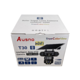 Ausno T30 9MP WiFi True Triple Lens Solar PTZ Big Outdoor Camera With Auto Tracking (V380 APP) Available Anywhere In Nigeria