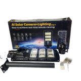 Detrinity 450watts Solar Street Light With Single Lens 4K 4G Solar Camera (V380 APP) Available Anywhere In Nigeria