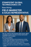 FIELD MARKETER & SALES REPRESENTATIVE (FULL TIME JOB)