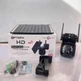 Optimax 6MP 4G Dual Lens Solar PTZ Mini Outdoor Camera With Auto Tracking (UBox App) (Black) Available Anywhere In Nigeria