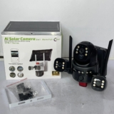 Skyvision 8MP 4K 4G Triple Lens Ai Solar PTZ Big Outdoor Camera With Auto Tracking (V380 APP) Available Anywhere In Nigeria