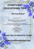 STANIFICENT EDUCATIONAL TIPS (Episode 1)