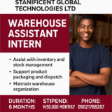 WAREHOUSE ASSISTANT INTERN